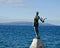 The statue of the Maiden with the Seagull located on the Adriatic Sea, Opatija, Croatia.