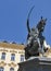 Statue on main square in Zagreb, Croatia