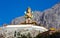 Statue of Maitreya Buddha at Duskit Monastery, Nubra, Leh-Ladakh, Jammu and kashmir, India