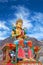 Statue of Maitreya Buddha near Diskit Monastery in Ladakh, India