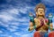 Statue of Maitreya Buddha near Diskit Monastery in Nubra valley, India