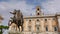 Statue of Marcus Aurelius in front of the Senatorial Palace Rome, Italy