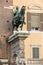 Statue of Marquis Niccolo III dÂ´Este at Palazzo Municipale/ Town Hall / on Corso Martiri della Liberta in Ferrara