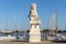 Statue of Marquis of Pombal in Vila Real de Santo Antonio, Algarve, Portugal