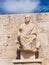 The statue of Menander - the dramatist of the ancient world in Acropolis, Athens, Greece