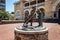 Statue of miners who triggered the gold rush in Western Australia outside the Perth Mint, Perth, Australia