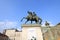 Statue, monument, landmark, sculpture, sky, horse, memorial, tourism, plaza, condottiere, like, mammal, stallion, middle, ages