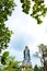 Statue of Mother Mary assumpta in place of pilgrimage cave Maria Kerep Ambarawa, Indonesia