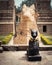 Statue of Nandi Bull at Hindu Temple. India