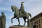 Statue of Napoleon Bonaparte on a horse in Diamant Square, Ajaccio, Corsica, France