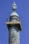 Statue of Napoleon at top of Vendome column, Paris