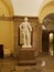 A Statue of Nathanael Greene from Rhode Island in the National Statuary Hall in the US Capitol Building in Washington DC