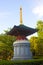 Statue near Awashimado Hall pavilion of Senso-ji Temple of Tokyo, Japan.