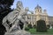 Statue near Museum of Natural History and the Art History Museum in Vienna, Austria