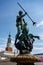 Statue of Neptun on Stary Rynek town square in Poznan, Poland