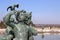 Statue next to the lake in Versaillesâ€™ castle