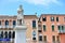 Statue of Niccolo Tommaseo in Campo Santo Stefano, Venice, Italy