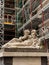 The Statue of the Nile God, an Ancient Roman marble statue located at Piazzetta Nilo, Naples, Italy