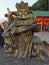 The statue of one of the Chinese wealth god