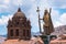 Statue of Pachacuti, Cusco, Peru.