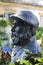 Statue of painter claude monet