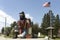 Statue of Paul Bunyan the giant lumberjack