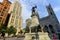 Statue of Paul de Chomedey, sieur de Maisonneuve first governor of Montreal.