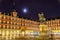 Statue of Philip III on Plaza Mayor in Madrid, Spain