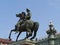 Statue on the piazza castello in Turin