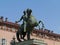 Statue on the piazza castello in Turin