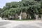 Statue of the poet Jean Roboul in Jardin de la Fontaine Public Garden from Nimes in south of France