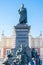 Statue of the Polish poet - Adam Mickiewicz in Krakow. Poland