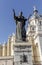 Statue of Pope John Paul II in front of in Madrid, Spain