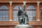 The statue of Pope Paul V on the Piazza Cavour square in Rimini, Italy