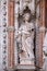 Statue on the Porta della Carta, detail of the Doge Palace, St. Mark Square, Venice