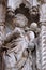 Statue on the Porta della Carta, detail of the Doge Palace, Venice