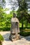 Statue of a priest in the sacred way in Ming Xiaoling Mausoleum, located on mount Zijin, Nanjing, Jiangsu Province, China.