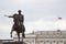 Statue of Prince Jozef Poniatowski in Warsaw, Poland, Europe