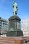 Statue of Pushkin on Pushkinskaya square in Moscow.