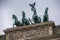 Statue Quadriga on Brandenburg gate in Berlin