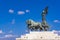 Statue Quadriga dell `Unita on Vittoriano in Rome, Italy