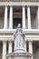 Statue of Queen Anne in front of the St Paul Cathedral, London,United Kingdom