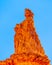 Statue of Queen Victoria created by erosion of a Sandstone Pinnacle in the Queen`s Garden part of Bryce Canyon