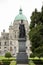 Statue of Queen Victoria infront of British Columbia Legislature Building located at Victoria British Columbia Canada