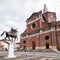 Statue of Reggisole and Cathedral of Pavia, Italy