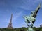 Statue of reviving France Bir Hakeim Bridge, Paris, France