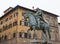 Statue of rider Cosimo Medici Gianbologna in Florence