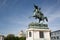 Statue rider Erzherzog Karl Archduke Charles on horseback wit