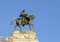 Statue of rider on winged horse on the Vienna State Opera building, Austria