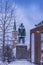 Statue of Roald Amundsen in TromsÃ¸